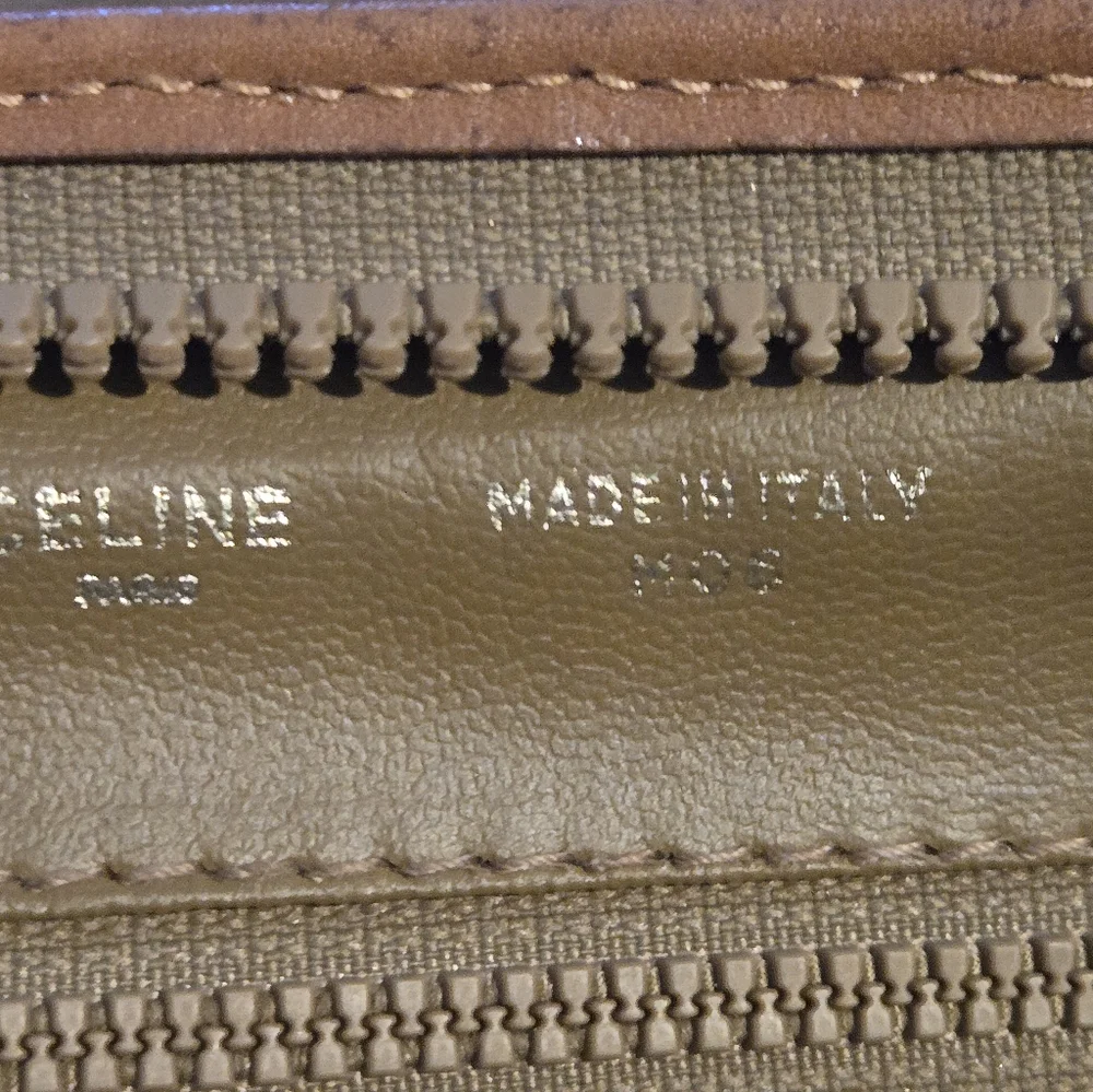 Celine Tan and Brown Clutch - Picture 5 of 9